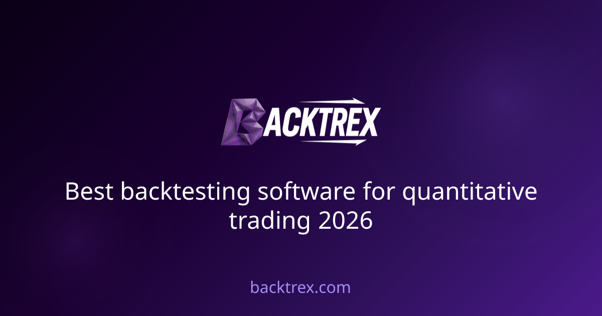 Best backtesting software for quantitative trading 2026
